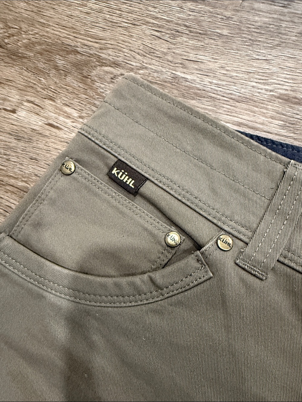 Kuhl Men's Straight Jeans in Olive Drab - Picture 2 of 4